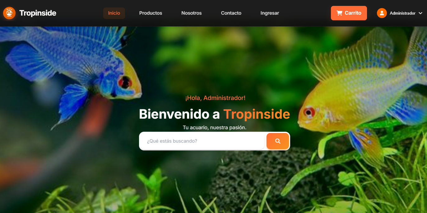 Sitio de Tropinside Acuario